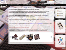 Tablet Screenshot of chocolat-publicitaire.com